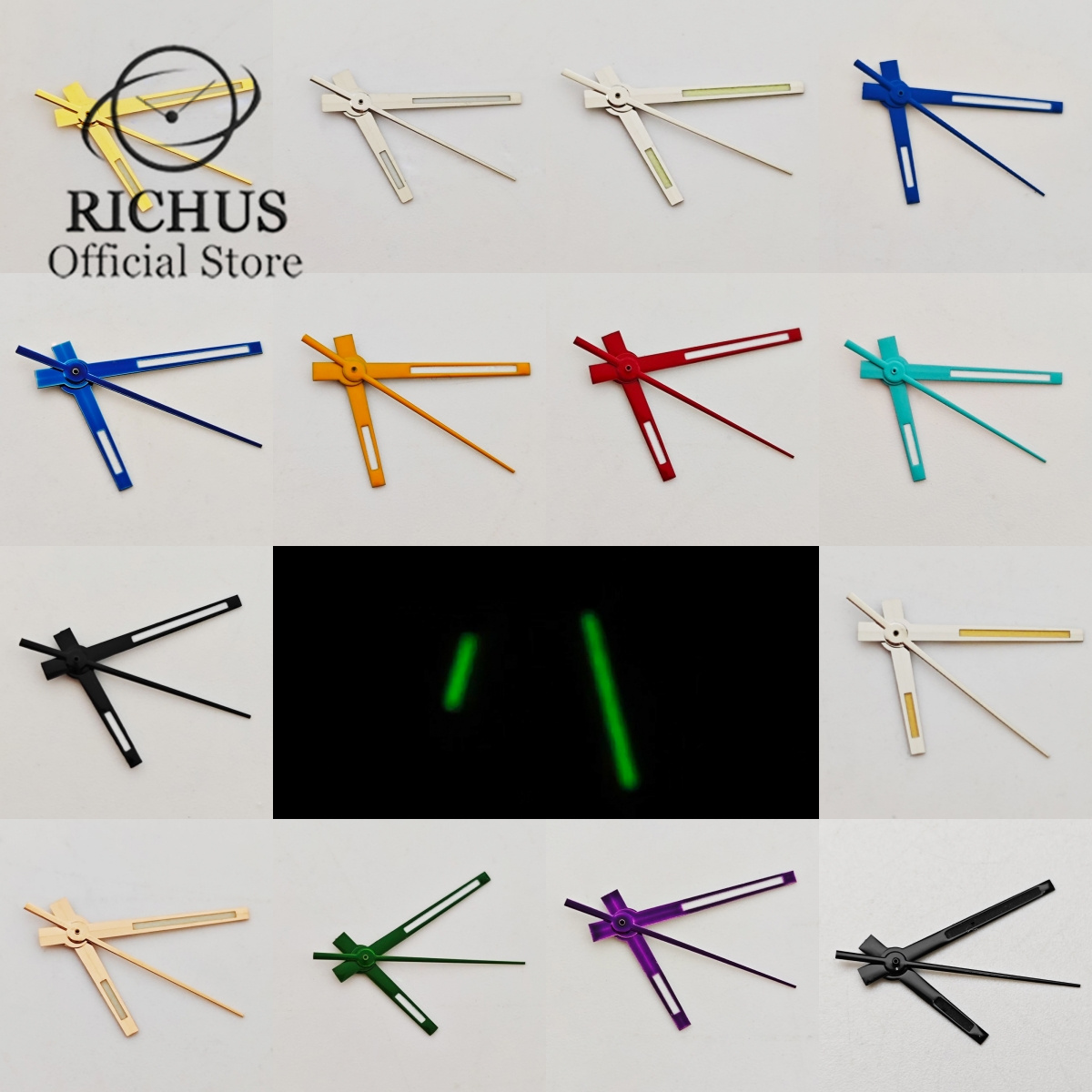 Mãos luminosas RICHUS, céu azu - Reel Case avaliação e preço