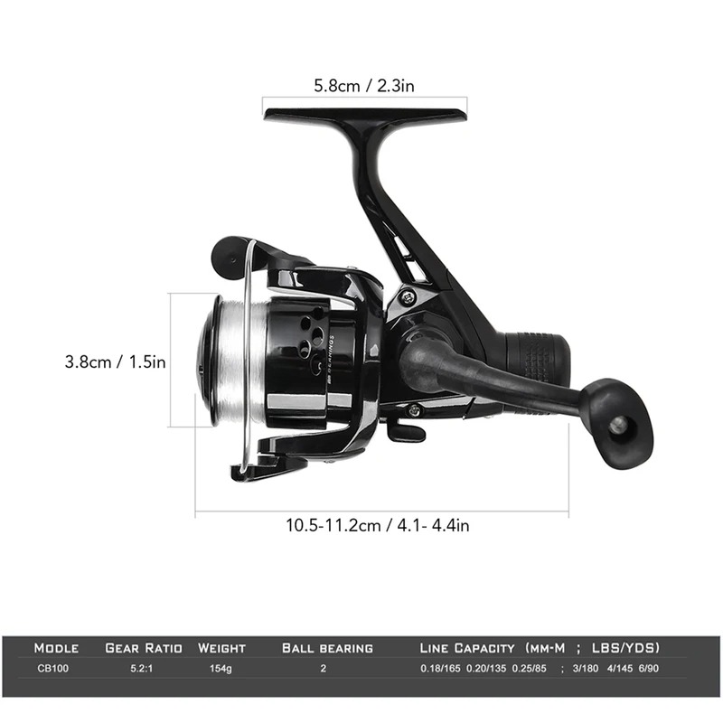 BRAVMAK 2.1/2.3 mTelescópica V - Spincast Reel avaliação e preço